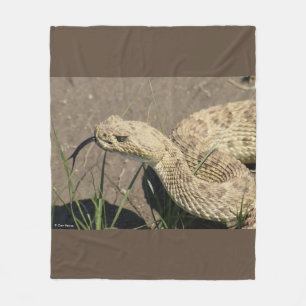 R6 Prairie Rattlesnake Fleece Blanket