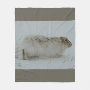 R7 Snowshoe Hare Ready to Run Fleece Blanket