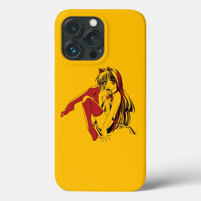 R & B Manga, Neko Catgirl Furry Loli Anime Case-Mate iPhone Case (Back)