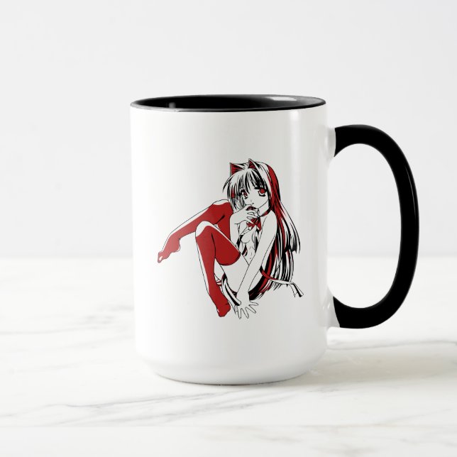 R & B Manga, Neko Catgirl Furry Loli Anime Mug (Right)