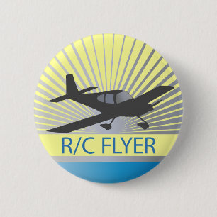 R/C Flyer 2 Inch Round Button