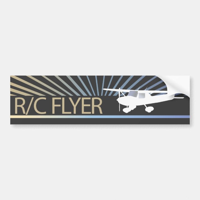 R/C Flyer Bumper Sticker (Front)