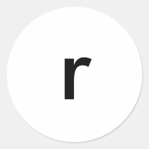 r classic round sticker