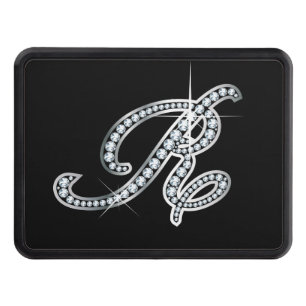 R Faux-"Diamond Bling" Tow Hitch Cover