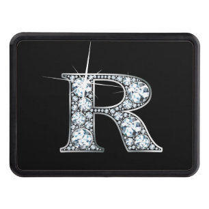 R Faux-"Diamond Bling" Trailer Hitch Cover