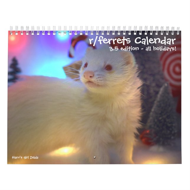 r/ferrets Calendrier 3.5 Edition (2025) Tous les j (Protection)