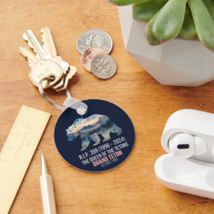R.I.P. 399 The Queen of the Tetons Bear Keychain