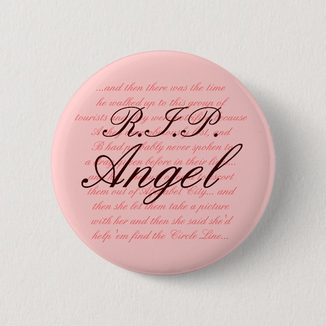 R.I.P. Angel 2 Inch Round Button (Front)