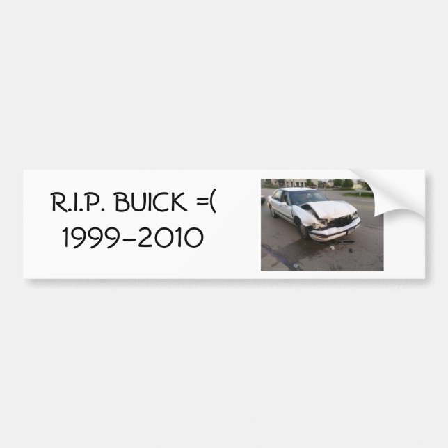 R.I.P. BUICK BUMPER STICKER (Front)