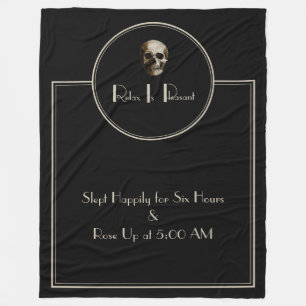 R.I.P. Fleece Blanket – Cozy as the Afterlife!