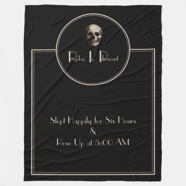 R.I.P. Fleece Blanket – Cozy as the Afterlife! (Front)