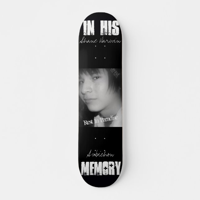 R.I.P. Shane Skateboard (Front)