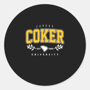 R Institute Cobras Technology Arch Retro For Men W Classic Round Sticker