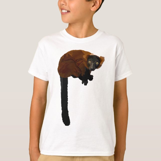 R is for Red Ruffed Lemur T-Shirt (Front)