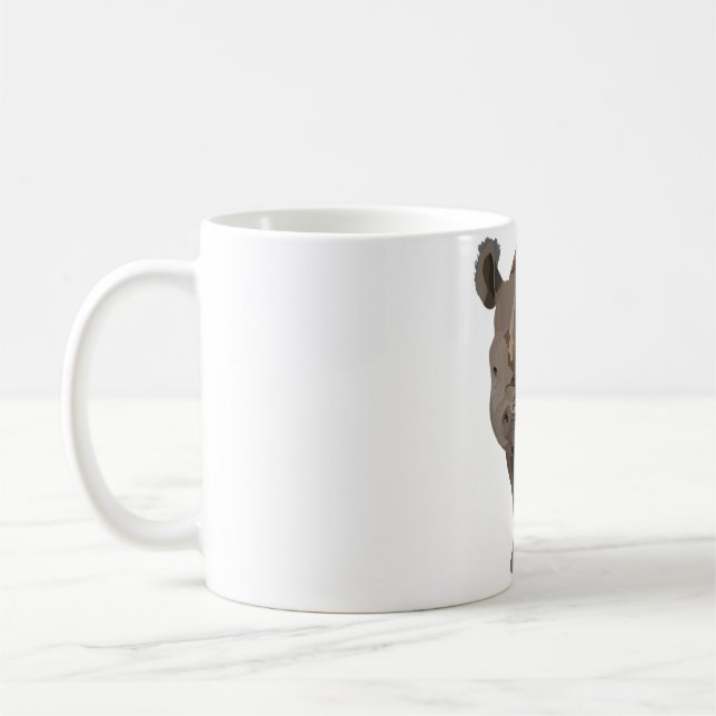 R is for Rhino  Coffee Mug (Left)