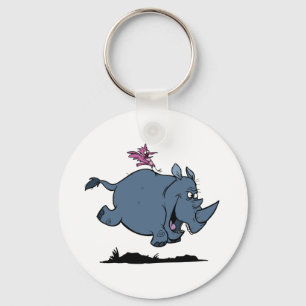 R is for Rhino Keychain
