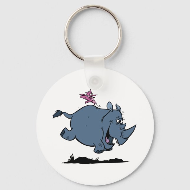 R is for Rhino Keychain (Front)