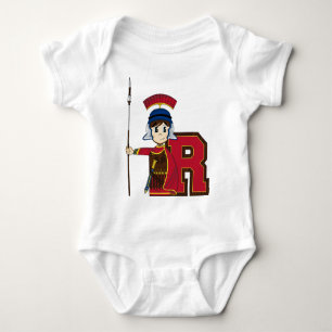 R is for Roman Soldier Baby Bodysuit