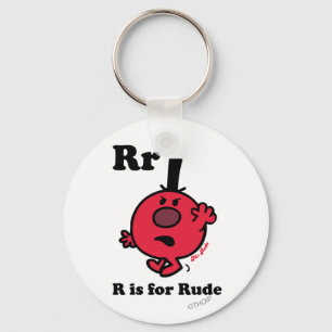 R is for Rude Keychain