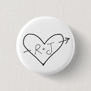 R+J Romeo and Juliet pin