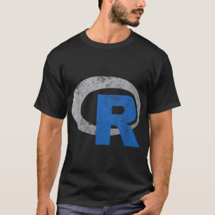 R Logo Programming Vintage Data Science Statistics T-Shirt