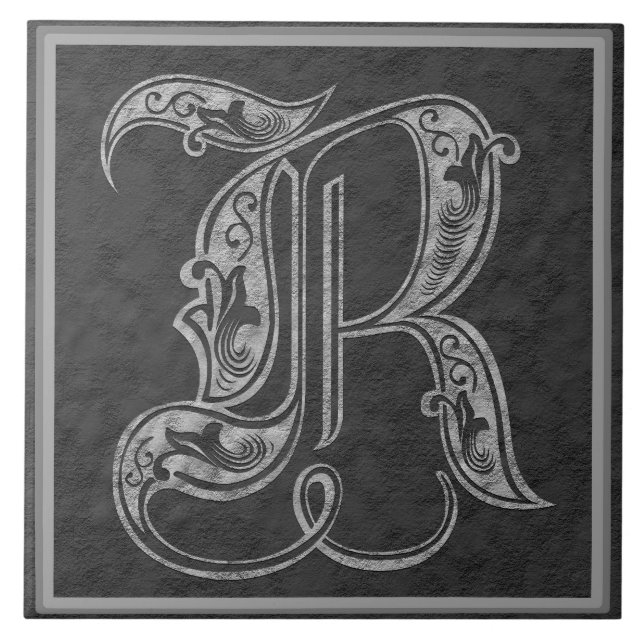 R Monogramme "Pierre Royale Grise" Carreaux de cér (Devant)