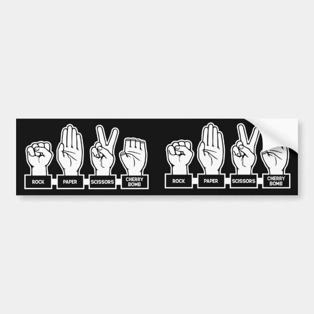 R-P-S-Cherry Bomb Bumper Sticker (Front)