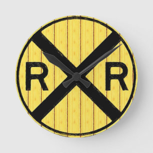 R.R. Crossing Wall Clock