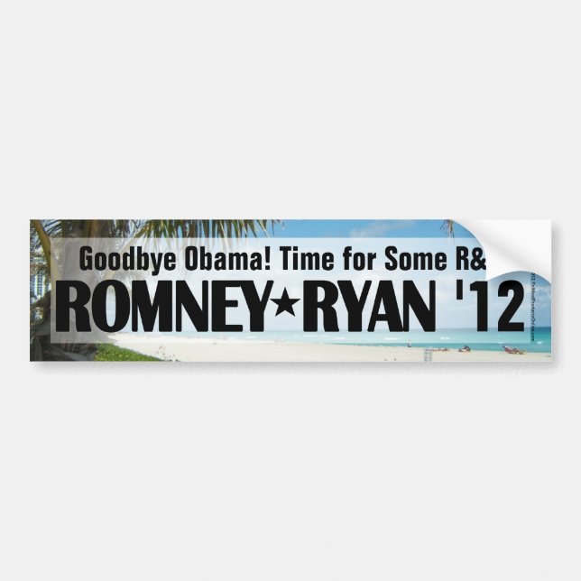 R&R Romney/Ryan Bumper Sticker (Front)