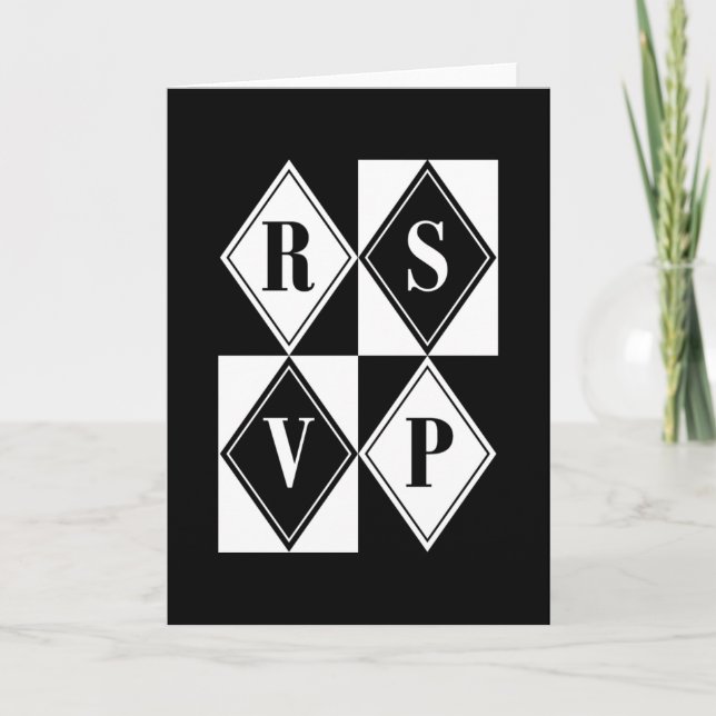 R.S.V.P. : Elegant Diamonds : Invitation (Front)