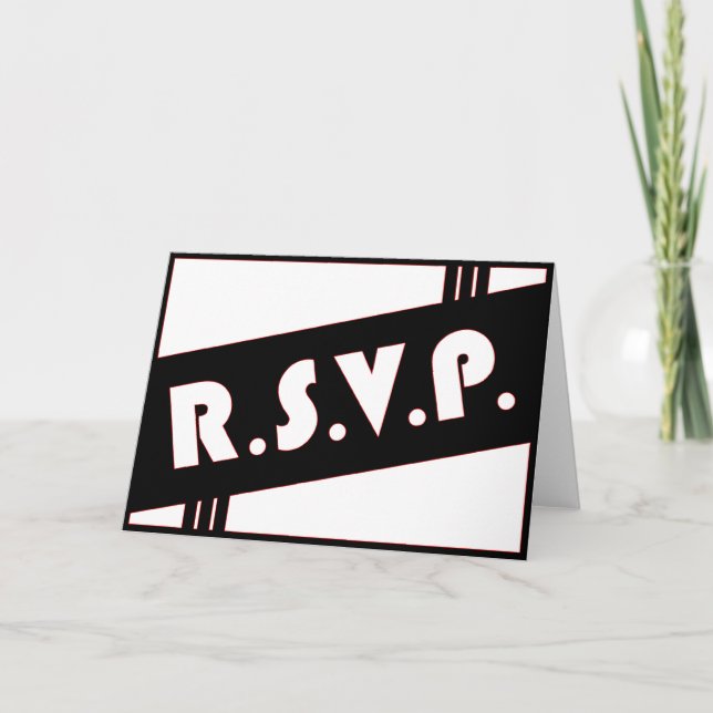 R.S.V.P. : retro : Invitation (Front)