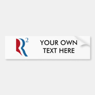 R SQUARED - ROMNEY RYAN 2012.png Bumper Sticker