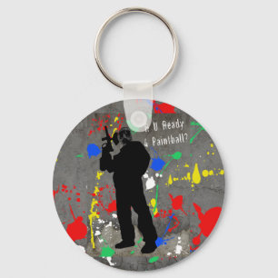 R U Ready 4 Paintball? Keychain
