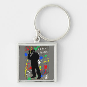 R U Ready 4 Paintball? Keychain