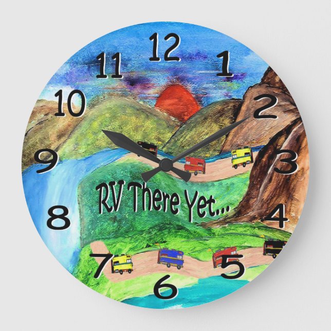 r v there yet wall clock (Front)