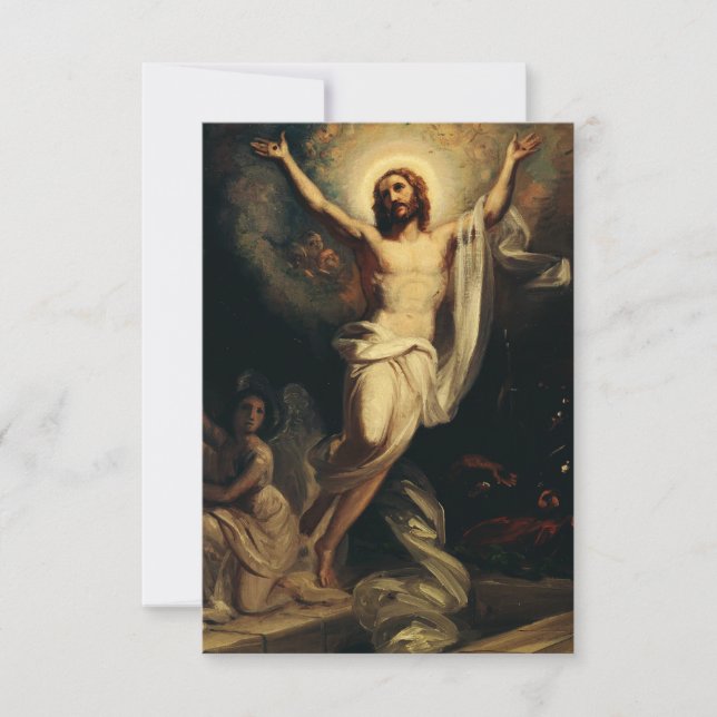 R.W. Ekman’s Resurrection of Christ Holy Card (Front)