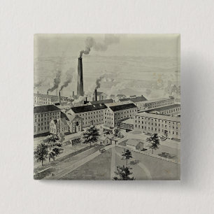 R Wallace & Sons Mfg Co 2 Inch Square Button