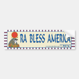 Ra Bless America bumper sticker