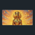 Ra – Egyptian Sun God´1 Desk Mat<br><div class="desc">Ra is the sun god in ancient Egyptian mythology and one of the most important deities.</div>