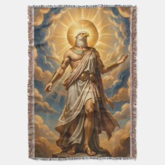 Ra – Egyptian Sun God Throw Blanket