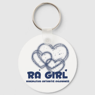RA Girl Heart Design :: Rheumatoid Arthritis Keychain
