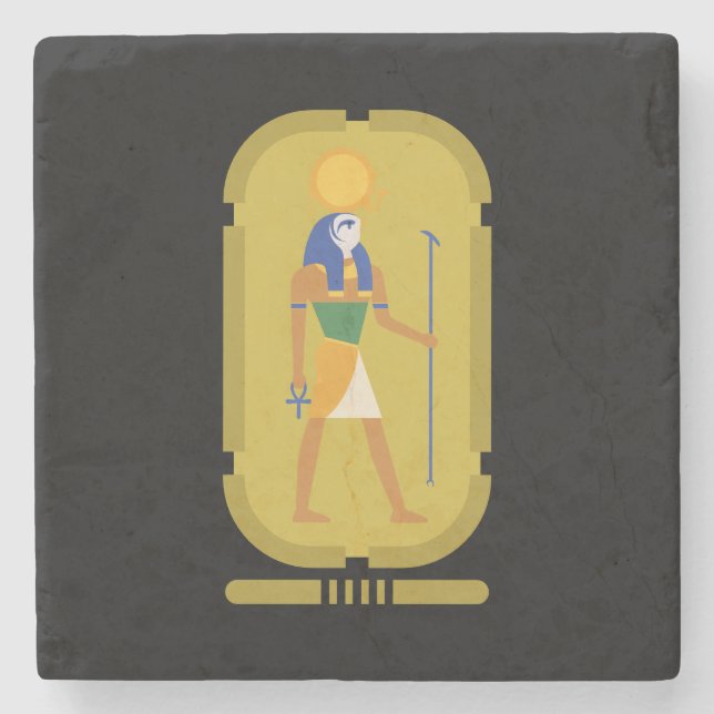 Ra God of The Sun Stone Coaster (Front)