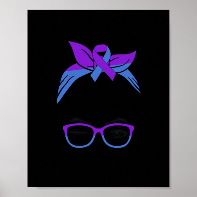 Ra Rheumatoid Arthritis Awareness Warrior Afro Bla Poster (Front)