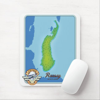 Raasay scotland map mouse pad