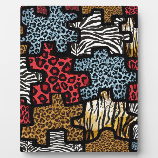 RAB Rockabilly Animal Print Puzzle Plaque