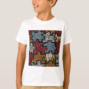 RAB Rockabilly Animal Print Puzzle T-Shirt