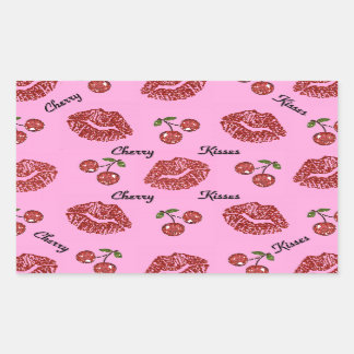 RAB Rockabilly Cherry Kisses on Pink Sticker