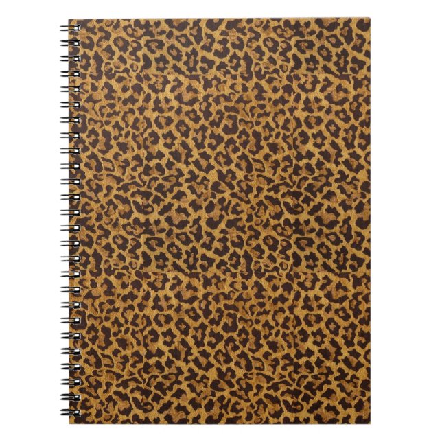 RAB Rockabilly Empreinte de léopard Carnet Spiral (Devant)