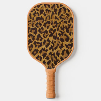 RAB Rockabilly Leopard Print Brown Gold Pickleball Paddle
