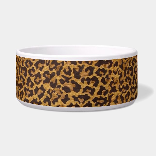 RAB Rockabilly Leopard Print Dog Bowl (Front)